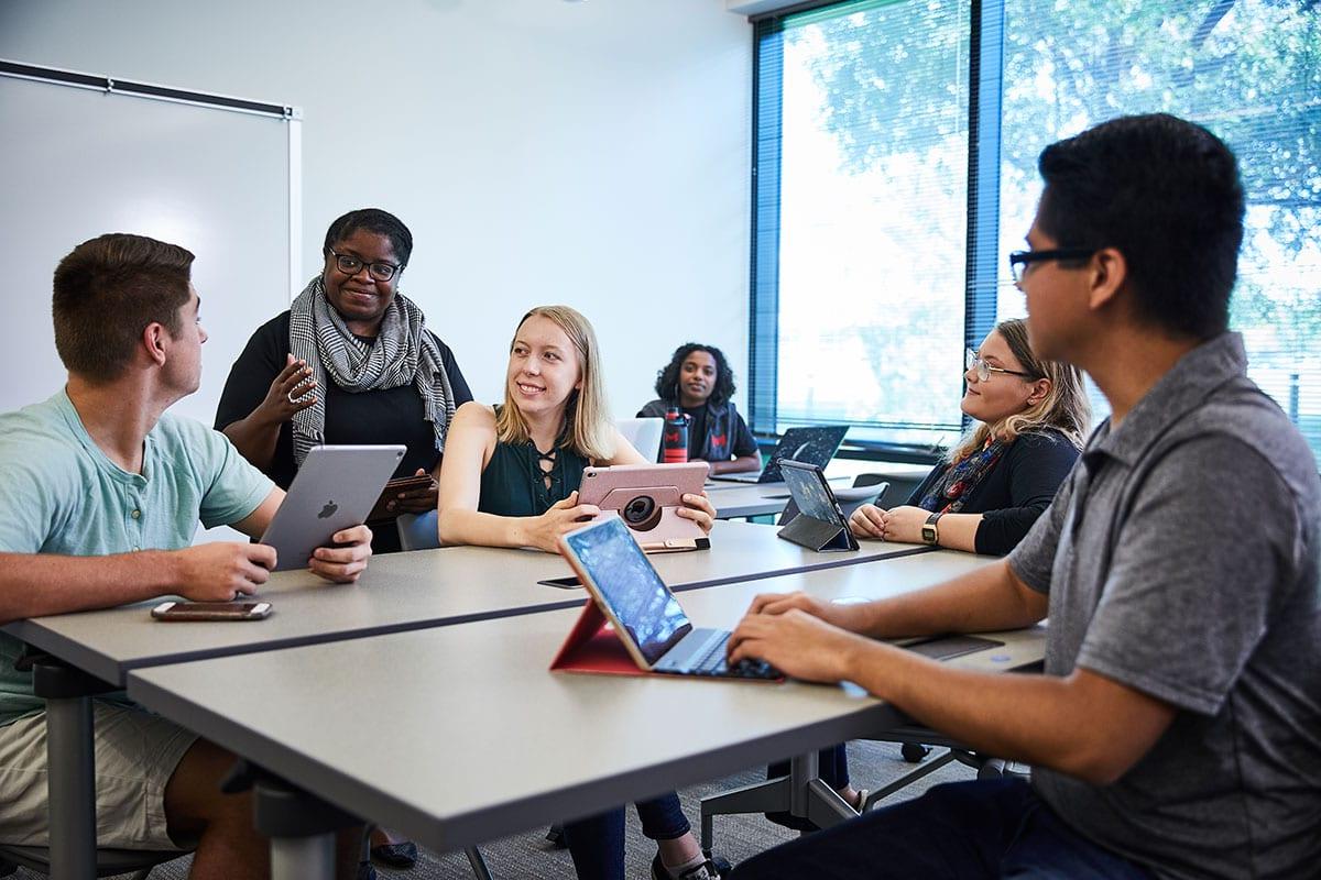 students in class